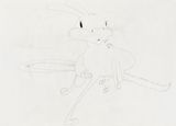 Running Mule by Song Ta contemporary artwork works on paper drawing
