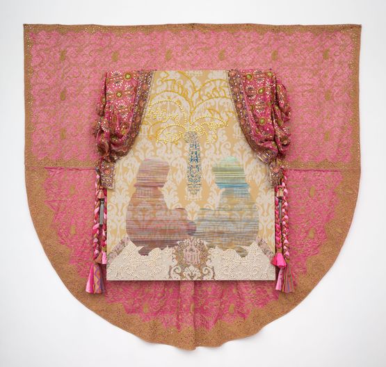 to love in silence by Suchitra Mattai contemporary artwork Textile