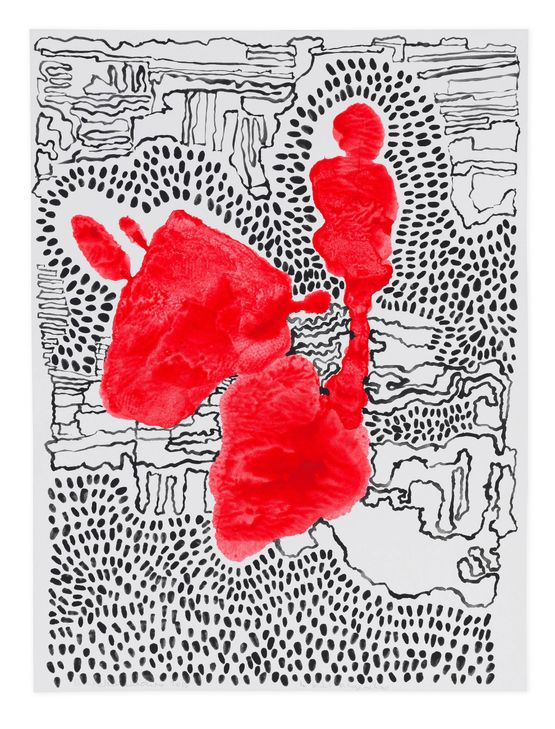 Untitled from Filogeneticos Phylogenetics series by Anna Maria Maiolino contemporary artwork Painting