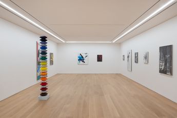 Contemporary art exhibition Gregor Hildebrandt Behind My Back In Front of My Eyes at Perrotin Hong Kong