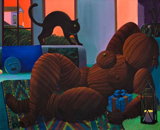 Confusion at Midnight 2 by Cai Zebin contemporary artwork Painting