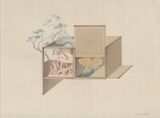 Box with Multiple Openings 1 by Zhang Xiaoli contemporary artwork drawing painting works on paper