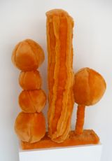 Small Orange Landscape by Kathy Temin contemporary artwork sculpture