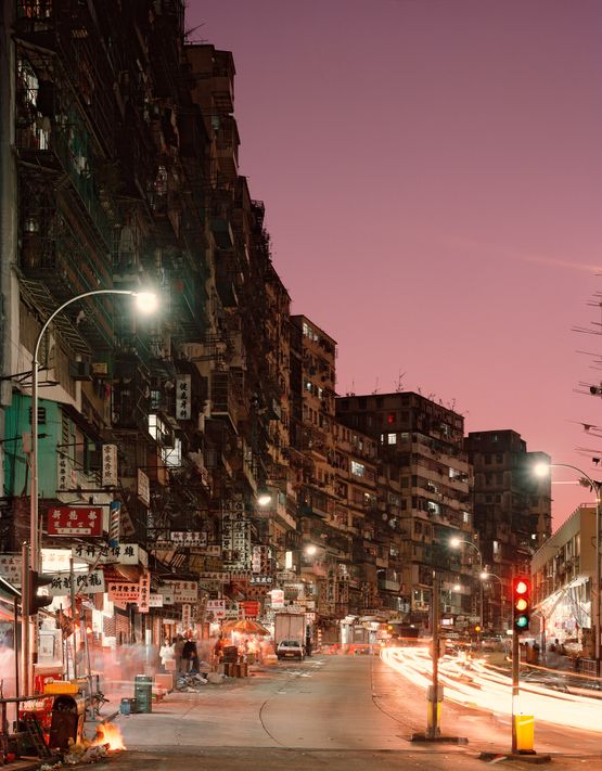 Dusk View City of Darkness Hong Kong by Ian Lambot contemporary artwork Photography
