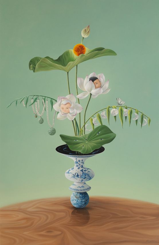 Birthed as Treasure by Gongkan contemporary artwork Painting