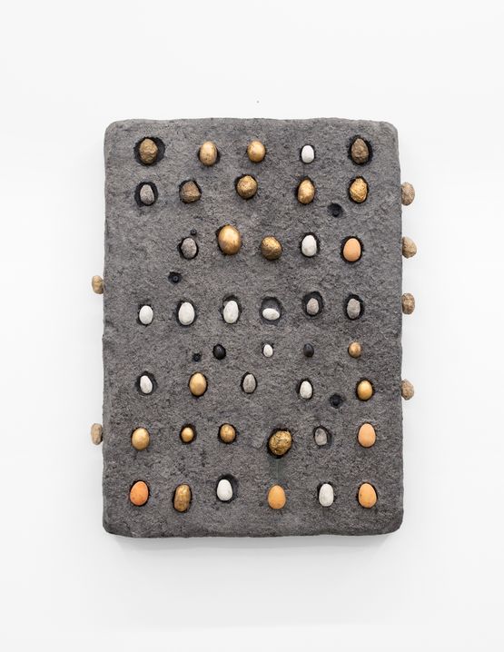 Cemetery of Eggs by Erika Verzutti contemporary artwork Sculpture