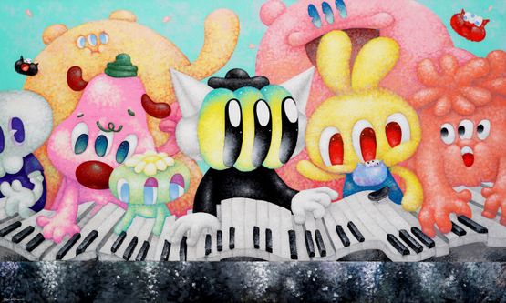 A Showing Day by Parinya Sirisinsuk Benzilla contemporary artwork Painting