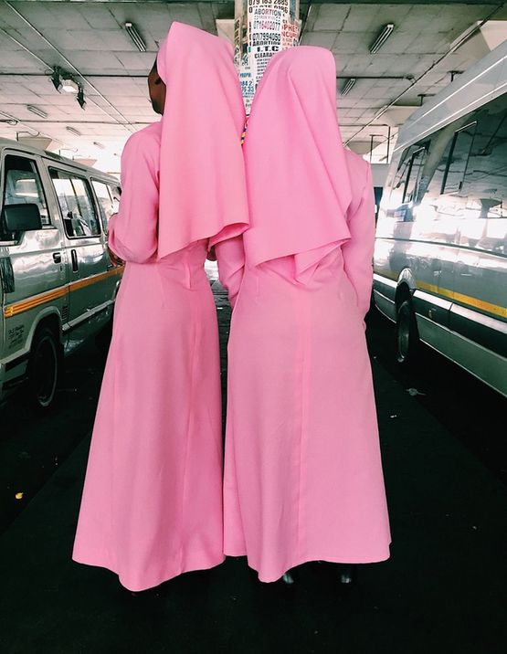 Pink Nuns by Nonzuzo Gxekwa contemporary artwork Print