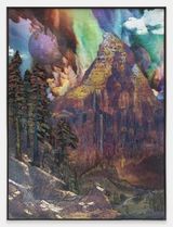 Sunrise on the Matterhorn after Bierstadt by Matthew Day Jackson contemporary artwork painting sculpture works on paper