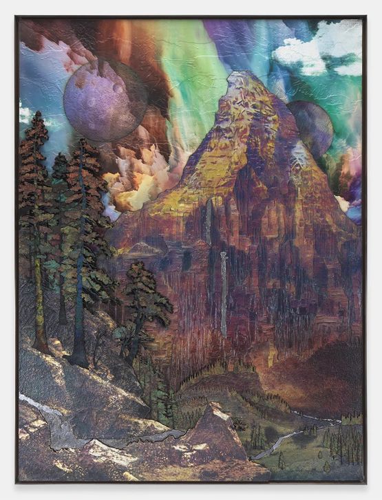 Sunrise on the Matterhorn after Bierstadt by Matthew Day Jackson contemporary artwork Painting