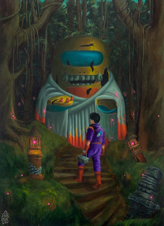 Hidden Gem 1 by Fajar Amali contemporary artwork Painting