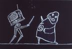 Ubu Tells the Truth by William Kentridge contemporary artwork Moving Image
