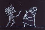 Ubu Tells the Truth by William Kentridge contemporary artwork moving image