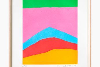 Contemporary art exhibition Etel Adnan La mer. Rien dautre. La mer. at Galerie Lelong 13 Rue de Teheran Paris France