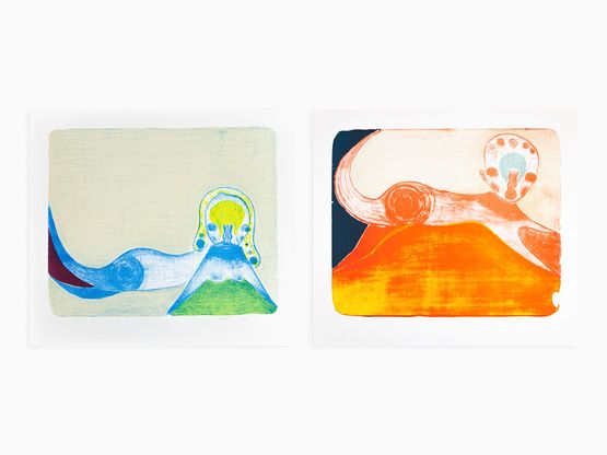 Untitled 2020 set A  B by Izumi Kato contemporary artwork Print
