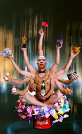 Requesting Buddha Series No.1 by Wang Qingsong contemporary artwork photography