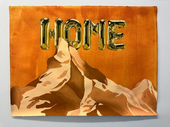 Home by Joel Mesler contemporary artwork Works on Paper
