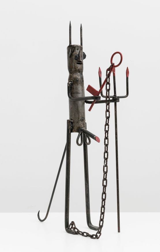 Exu Tranca Rua Eshu Guardian of the Crossroads by Jose Adario Dos Santos contemporary artwork Sculpture