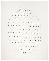 Concetto Spaziale Spatial Concept by Lucio Fontana contemporary artwork drawing