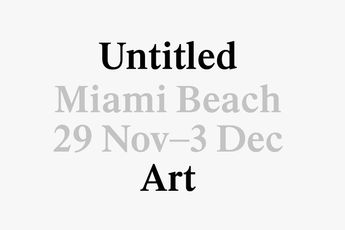 Contemporary art exhibition Untitled Art Miami Beach at Fabienne Levy Lausanne Switzerland