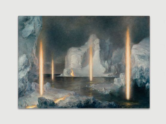 Studies into the Past by Laurent Grasso contemporary artwork Painting