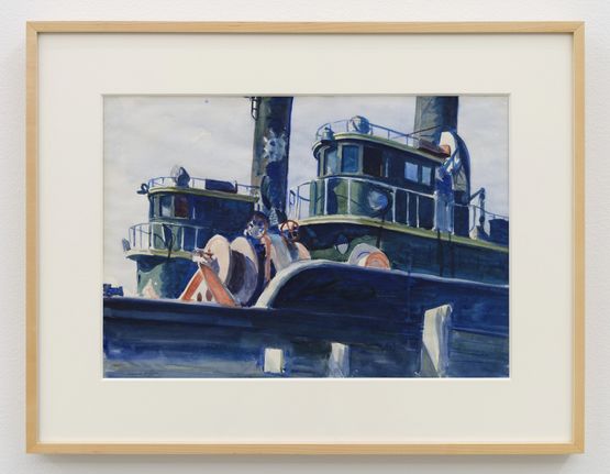 Two Trawlers by Edward Hopper contemporary artwork Painting