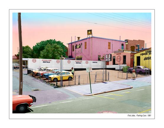 First Jobs Parking Cars 1981 by Tracey Moffatt contemporary artwork Works on Paper
