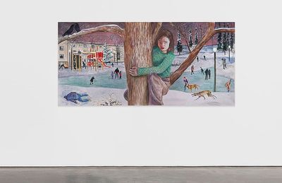 Jill Mulleadys Paintings Depict Dreamlike Scenery at Gladstone Gallery