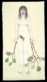 Untitled by Kiki Smith contemporary artwork painting print
