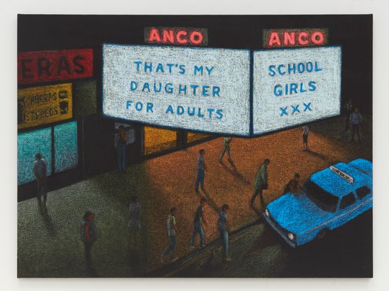 School Girls by Jane Dickson contemporary artwork Painting
