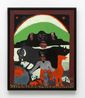Nine Faces of Modern Man by William Hawkins contemporary artwork Painting