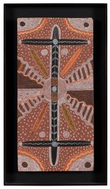 Budgerigar Dreaming by Kaapa Mbitjana Tjampitjinpa contemporary artwork painting