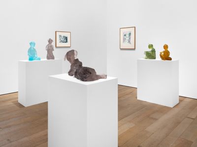 Paloma Varga Weiszs Lucent Folk Figures at Sadie Coles HQ