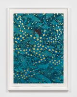 Blue wave by Marcel Dzama contemporary artwork works on paper