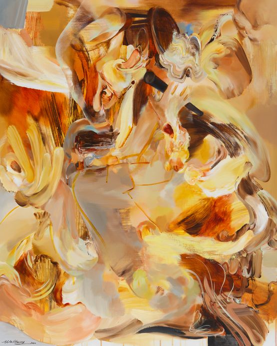 Shout in Silence by Wu Shuang contemporary artwork Painting