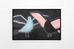 portrait of two birds by Andrew Sim contemporary artwork Works on Paper