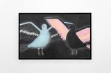 portrait of two birds by Andrew Sim contemporary artwork drawing works on paper
