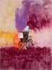 Old lady in a wheelchair by Jenny Watson contemporary artwork Painting