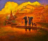 Romance in the Ba Mountain by Luo Zhongli contemporary artwork painting