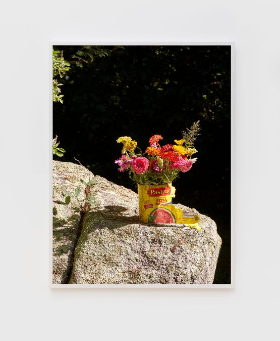 Flowers in a Pizza Sauce Can by Roe Ethridge contemporary artwork Print