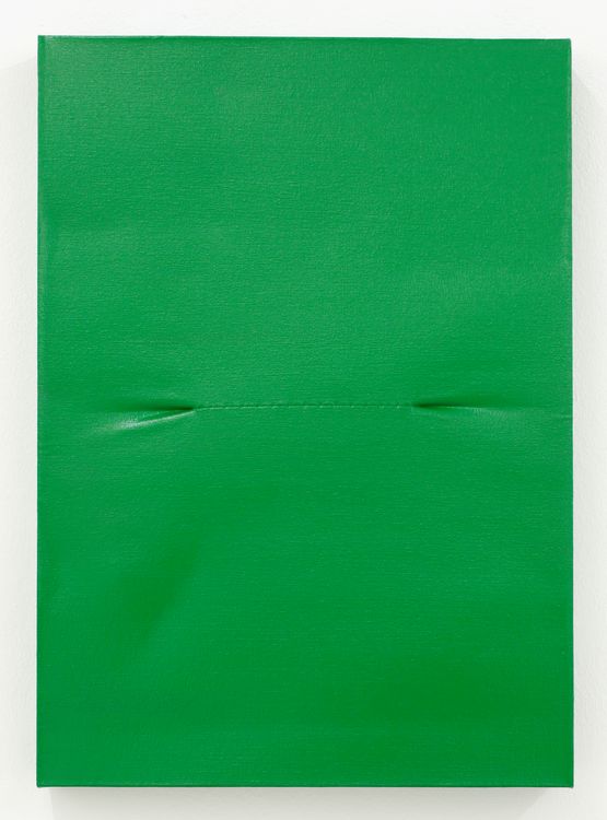 Scar Green by Angela De La Cruz contemporary artwork Painting
