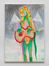 Green Noir by Jason Fox contemporary artwork drawing painting works on paper