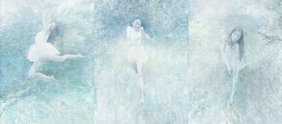 Memories of Garden - Nymph by He Duoling contemporary artwork Painting
