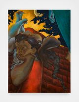 Beneath Her Gaze by Zheng Zhilin contemporary artwork painting