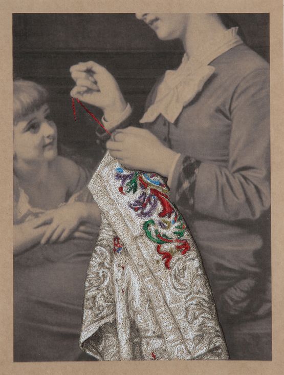 Embroiderers Dedicated to unknown Embroiderers 12 by Aoyama Satoru contemporary artwork Mixed Media