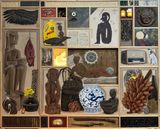 Cabinet of Unearthly Delights II by Kawayan De Guia contemporary artwork mixed media painting photography print sculpture works on paper