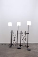 Welcome Electric Fence by Andy Fitz contemporary artwork sculpture