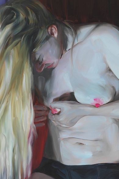 Jenna Gribbon’s Neon Nipples at Lévy Gorvy Dayan
