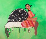 High Grass by Tschabalala Self contemporary artwork painting sculpture works on paper