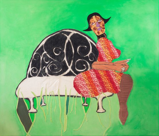 High Grass by Tschabalala Self contemporary artwork Painting